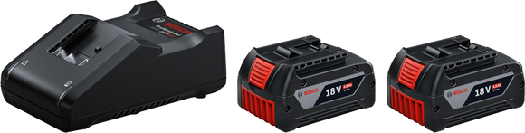 Bosch Charger & 2 Batteries StarterKit 18V 4.0Ah