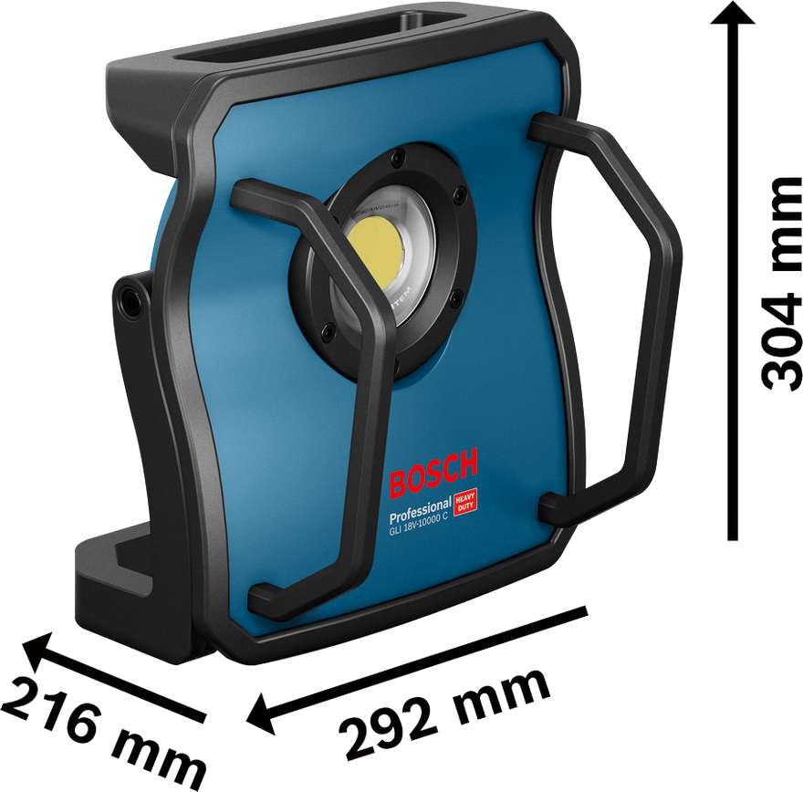 Bosch Cordless Light GLI 18V-10000 C Solo excl Battery & Charger - 0