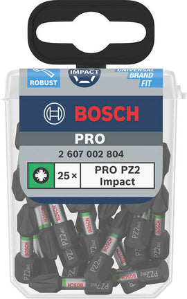 Bosch PRO Pozidriv Impact Bit, PZ2, 25 mm, Display, 10 x 25 pcs - 0