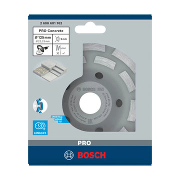 Bosch PRO Concrete Grinding Head, 50 x 125 mm, 22.23 mm - image 02