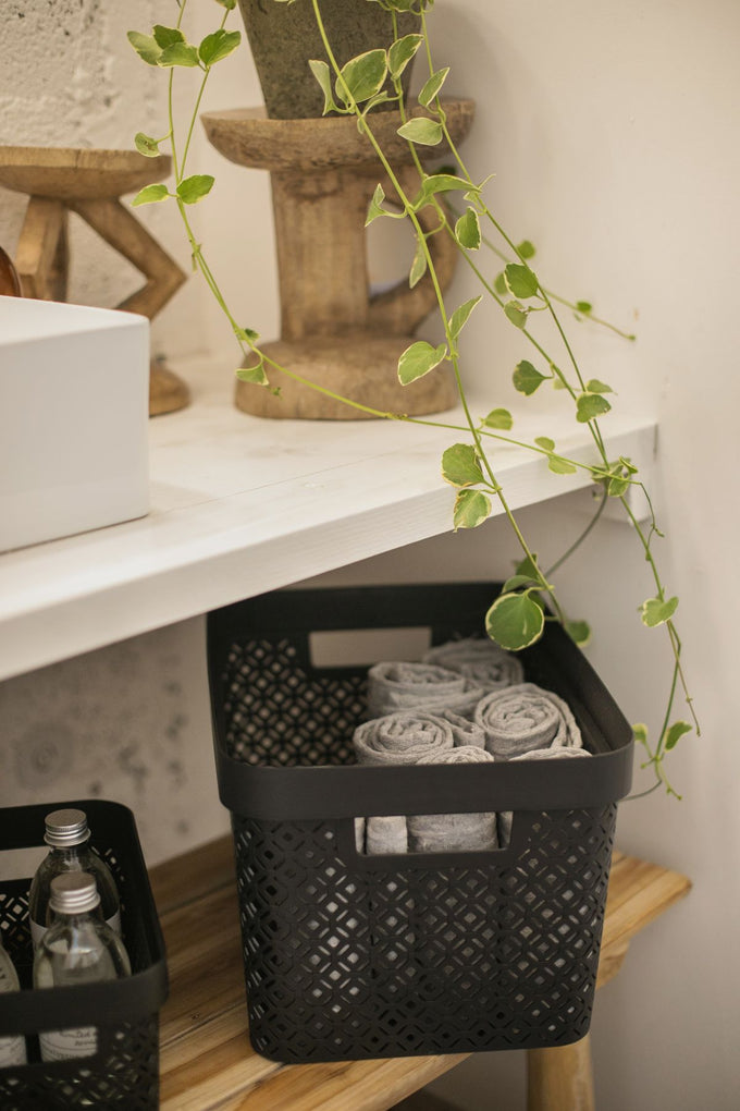 Curver By Keter Terrazzo Basket 17L Black