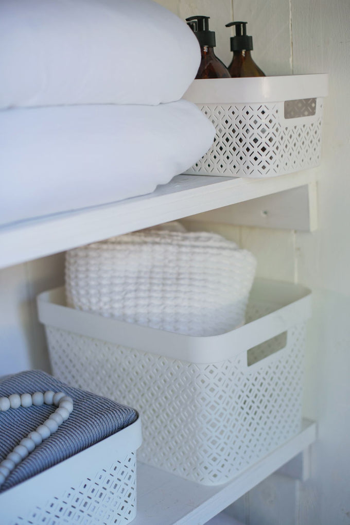Curver By Keter Terrazzo Basket 17L White