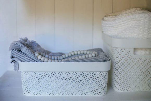 Curver By Keter Terrazzo Basket 11L White