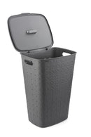 Curver Softex Hamper 56L Dark Grey in Bathroom