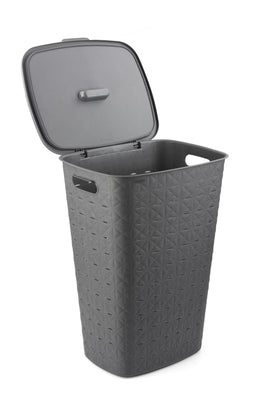 Curver Softex Hamper 56L Dark Grey in Bathroom