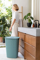 Curver Softex Hamper 56L Teal Blue in Bathroom