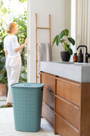Curver Softex Hamper 56L Teal Blue in Bathroom