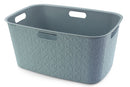 Curver Softex Laundry Basket 45L Teal Blue in Bathroom