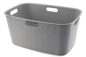 Curver Softex Laundry Basket 45L Taupe in Bathroom