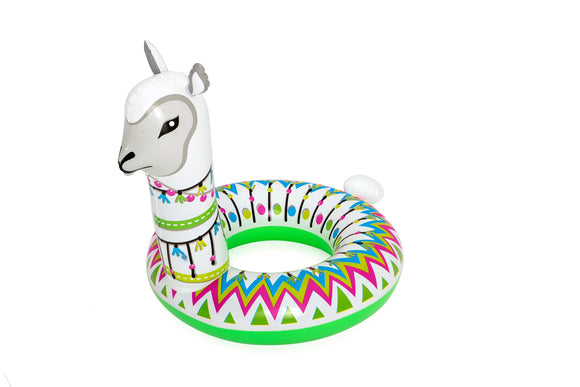 image of Bestway Alpaca Swim Ring 1.13m x 1.09m Pool Float