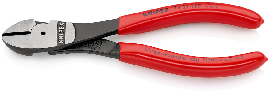 Image of a Knipex Plier Diagonal Cutter Hi-Lever 160mm PVC