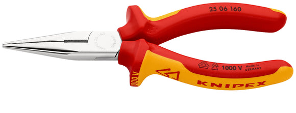 Image of a Knipex VDE Plier Long Nose Round 160mm