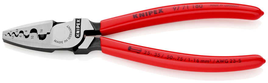 Image of a Knipex Plier Ferrule Crimping 180mm PVC
