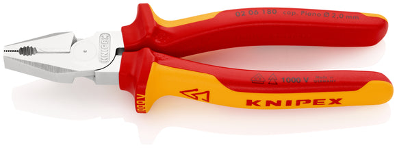 Image of a Knipex VDE Plier Combination Hi-Leverage 180mm