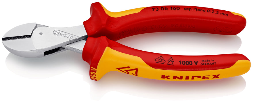 Image of a Knipex VDE Plier Xcut Diagonal Cutter 160mm