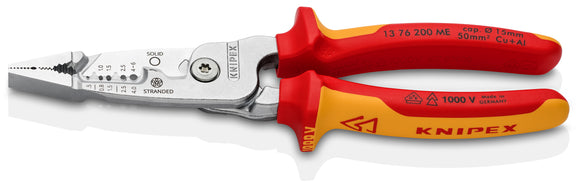 Image of a Knipex VDE Plier Wire Strip Metric 200mm