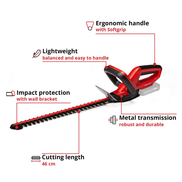 Einhell Cordless Hedge Trimmer GC-CH 1846 Li-Solo - image 03
