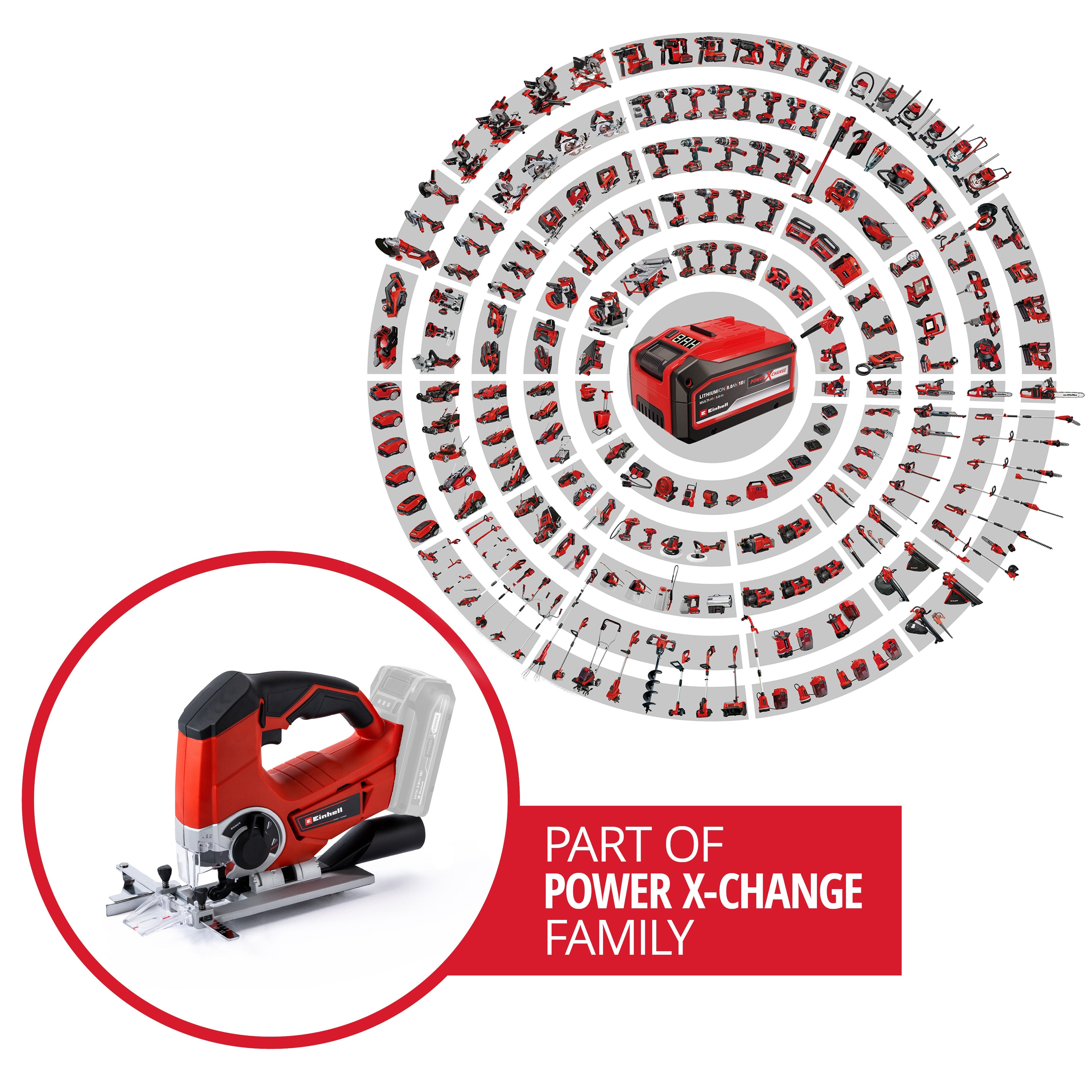 Einhell Cordless Jig Saw TE-JS 18/80 Li-Solo