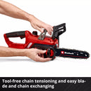 Einhell Cordless Chain Saw GE-LC 18/25-1 Li Kit (1x3,0Ah)-4