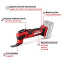 Einhell Cordless Multifunctional Tool VARRITO-13