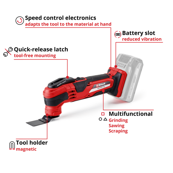 Einhell Cordless Multifunctional Tool VARRITO