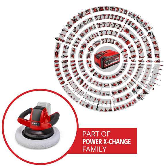 Einhell Cordless Car Polisher CE-CB 18/254 Li-Solo - image 03