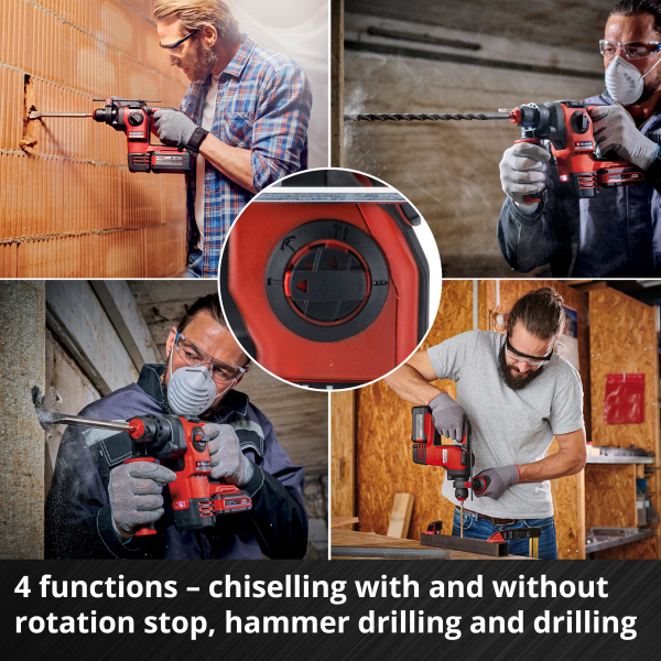 Einhell Cordless Rotary Hammer Herocco 18/20 + 4Ah Starter Kit
