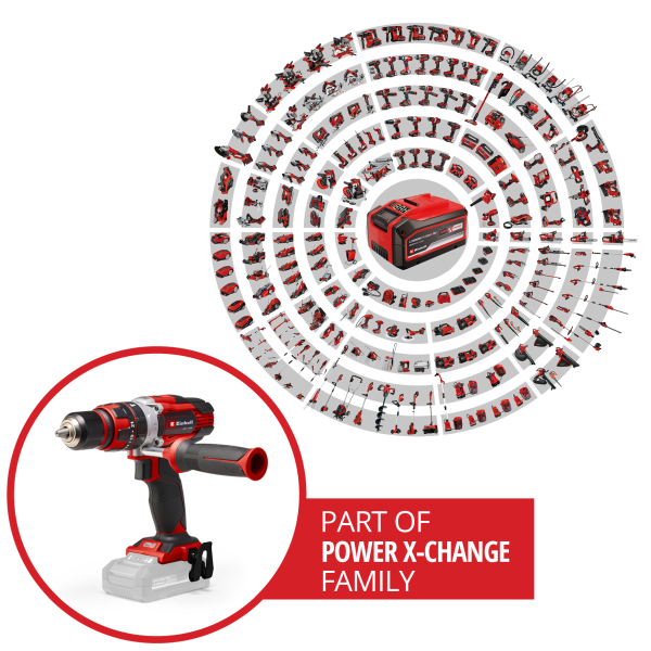 Einhell Cordless Impact Drill TE-CD 18/48 Li-I + 2,5Ah Starter Kit