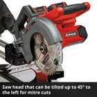 Einhell Cordless Sliding Mitre Saw TE-SM 36/210 Li - Solo - image 07
