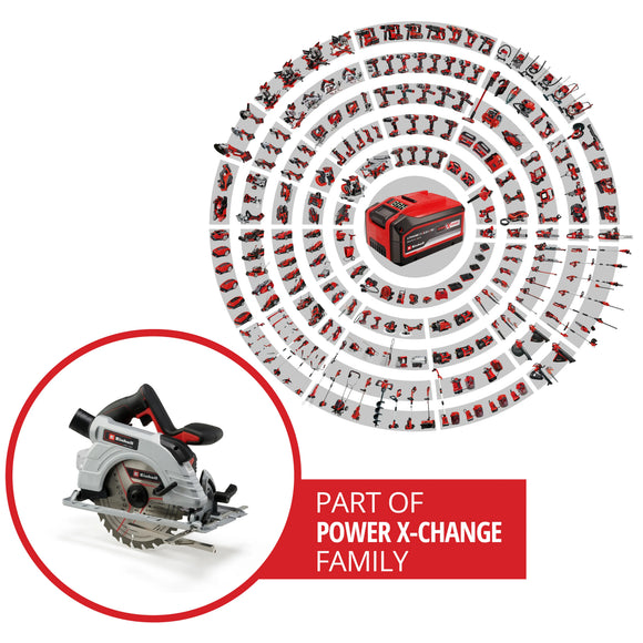 Einhell PROFESSIONAL Cordless Circular Saw TP-CS 18/190 Li BL - Solo - image 02