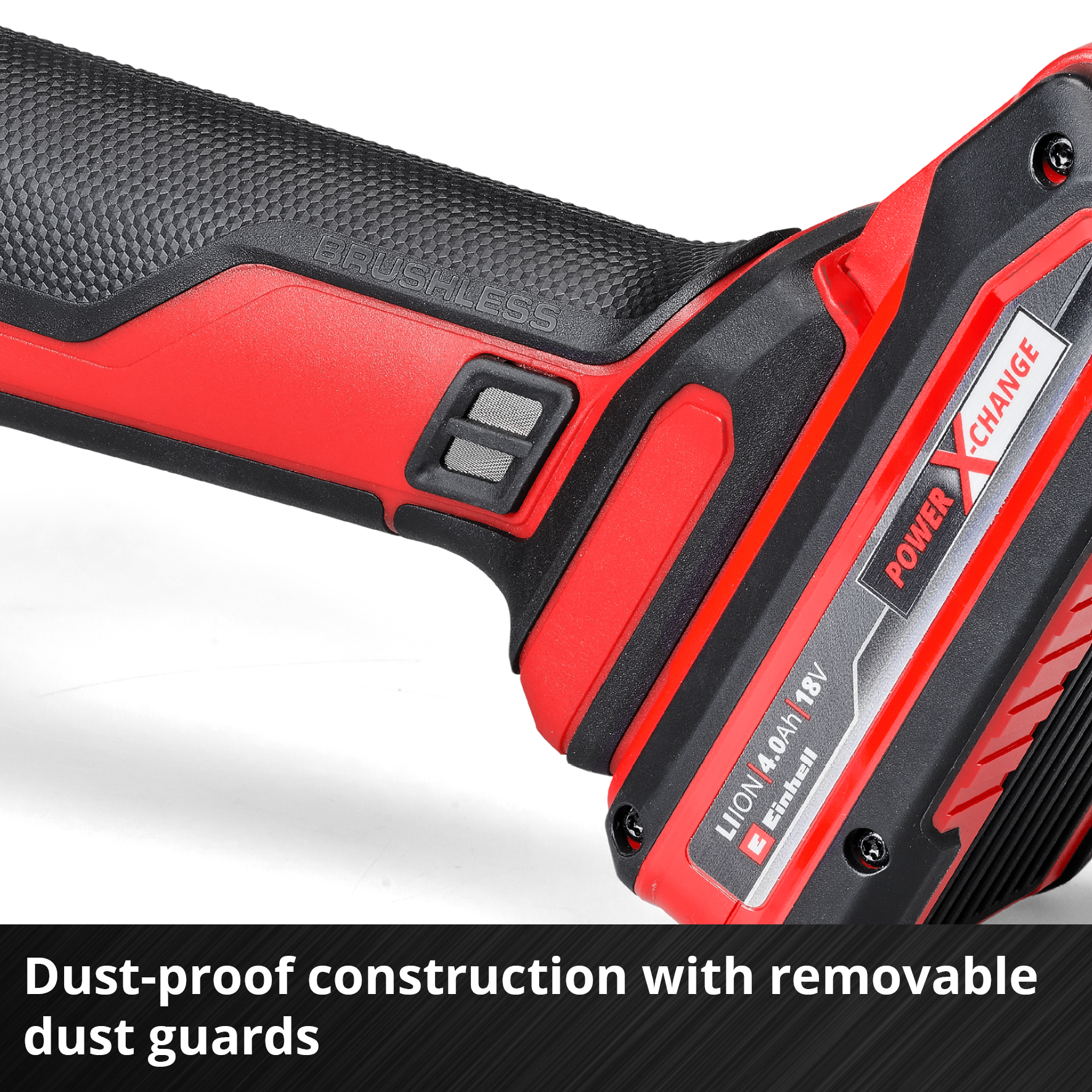 Einhell Cordless Angle Grinder Axxio 18/115 Q + 4Ah Starter Kit