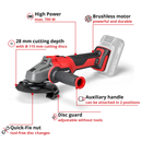 EINHELL Cordless Angle Grinder AXXIO 18/115 Q-4
