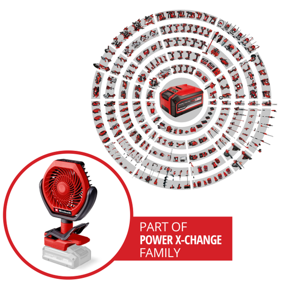 Einhell Cordless Fan  GC-CF 18/110 Li-Solo