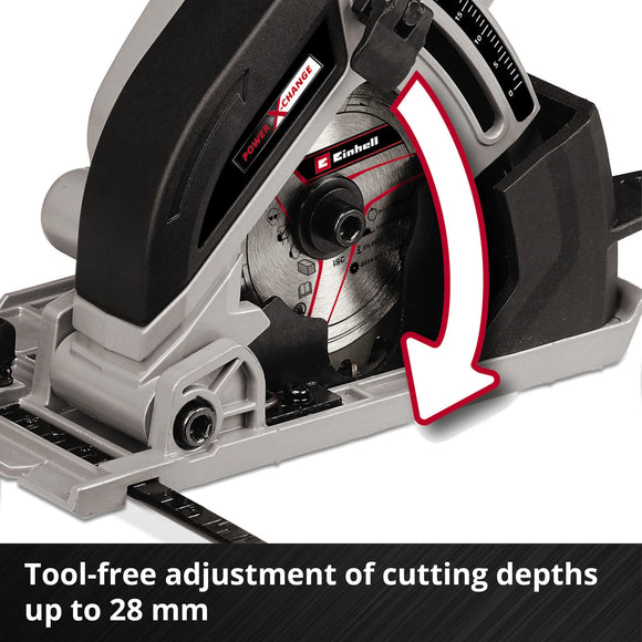 Einhell Cordless Mini Circular Saw TE-CS 18/89 Li - Solo - image 06