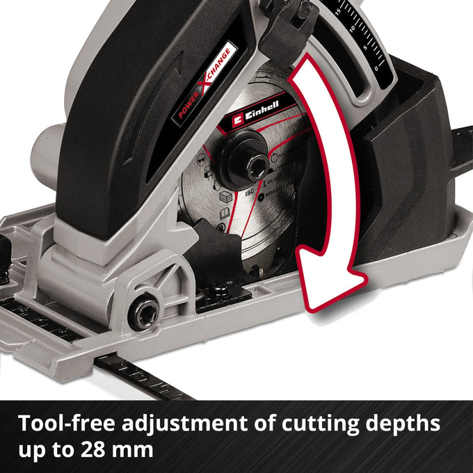 Einhell Cordless Mini Circular Saw TE-CS 18/89 Li - Solo - image 06