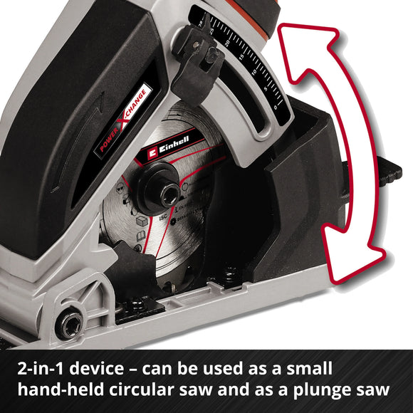 Einhell Cordless Mini Circular Saw TE-CS 18/89 Li - Solo - image 07