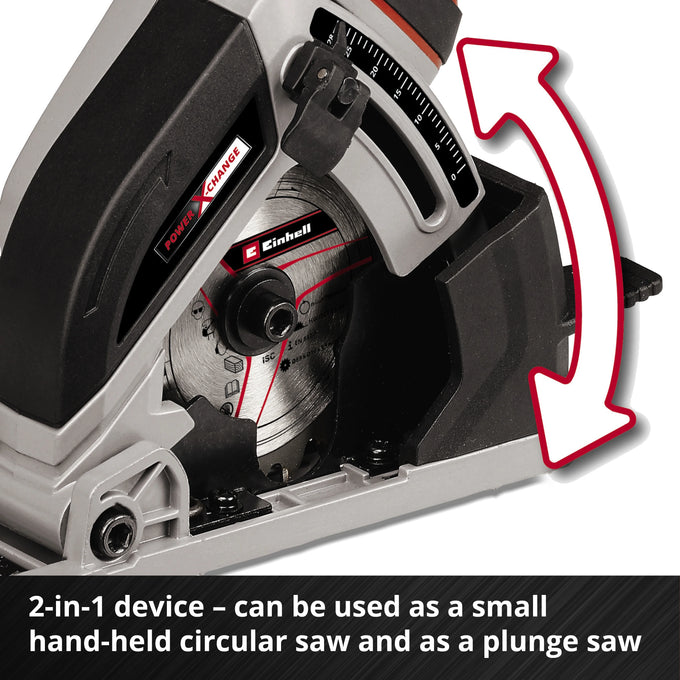 Einhell Cordless Mini Circular Saw TE-CS 18/89 Li - Solo - image 07