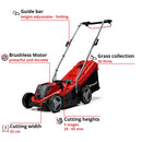 Einhell Cordless Lawn Mower GE-CM 18/33 Li-Solo - image 03