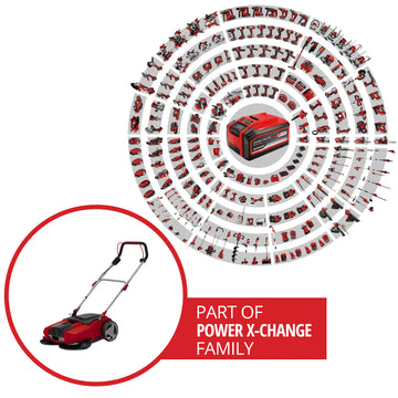 Einhell Cordless Push Sweeper TE-SW 18/610 Li-Solo - image 02