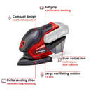 Einhell Cordless Multiple Sander TE-OS 18/150 Li Solo excl Battery & Charger-12