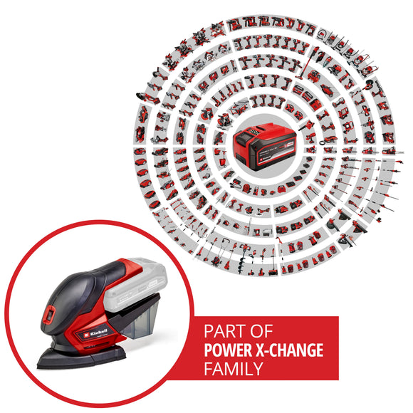 Einhell Cordless Multiple Sander TE-OS 18/150 Li Solo excl Battery & Charger - image 03
