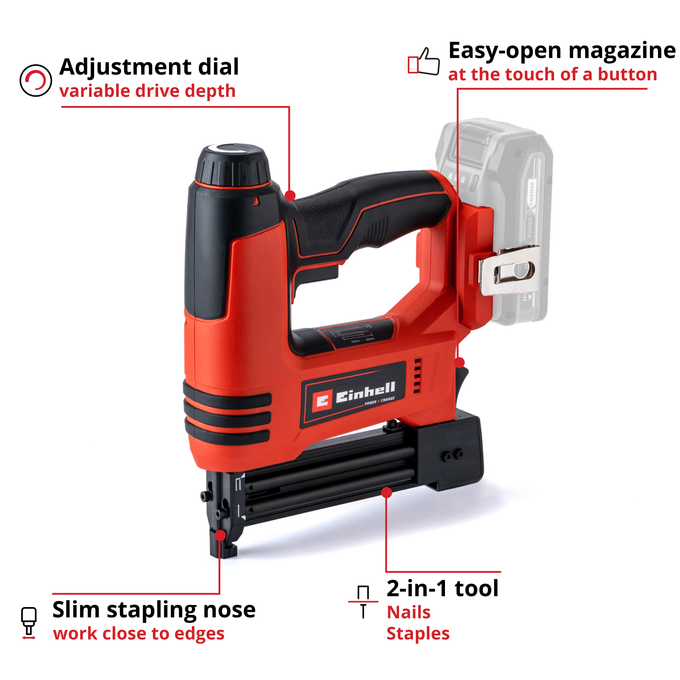 Einhell Cordless Nailer TE-CN 18 Li - Solo