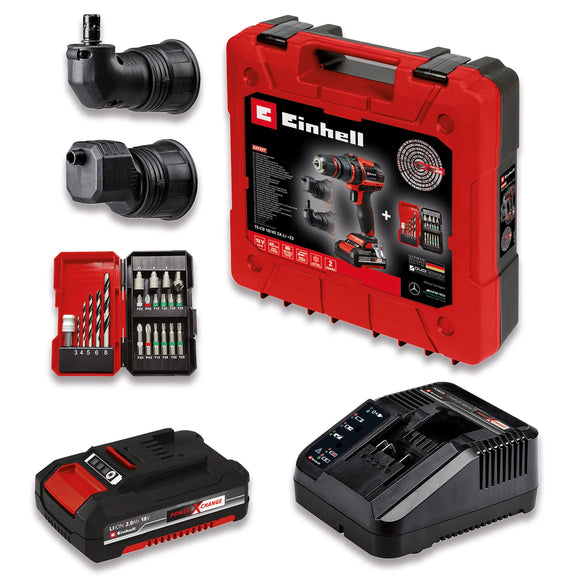 Einhell Cordless Drill TE-CD 18/45 3X-Li +22 1x2,0Ah - image 02