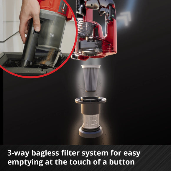 Einhell Cordless Handstick Vacuum Cleaner TE-SV 18 Li-Solo excl Battery & Charger - image 08
