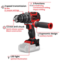 Einhell Cordless Impact Drill Brushless TP-CD 18/60 +4.0Ah Pxc Starter Kit-3
