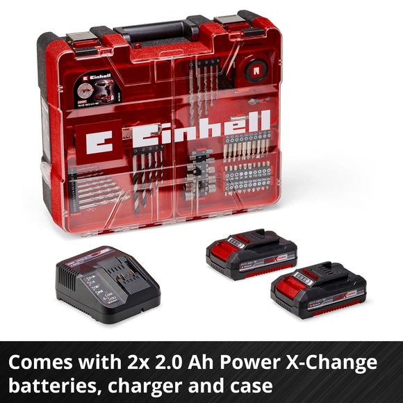 Einhell Cordless Impact Drill TE-CD 18/2 Li-i +64 (2x2,0 Ah) - image 05