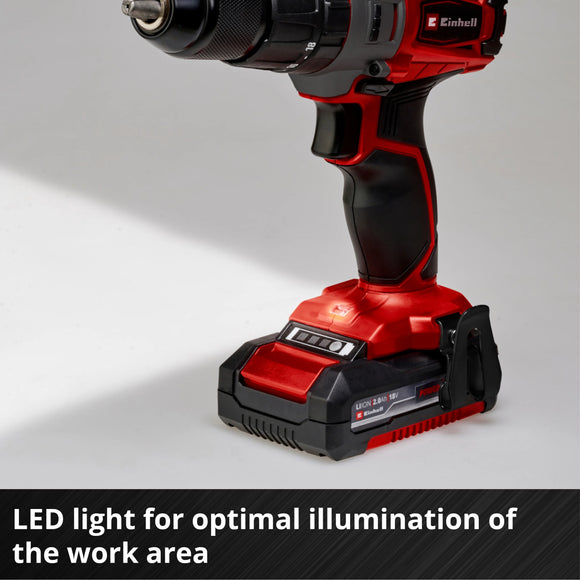 Einhell Cordless Impact Drill TE-CD 18/2 Li-i +64 (2x2,0 Ah) - image 08