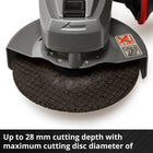 Einhell Cordless Angle Grinder TE-AG 18/115 Q Li Solo - image 11