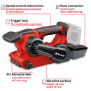 Einhell PROFESSIONAL Cordless Belt Sander TP-BS 18/457 Li BL - Solo - image 04