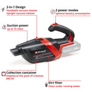 Einhell Cordless Vacuum Cleaner TE-HV 18/06 Li - Solo - image 04